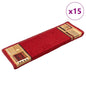 JUNG Vida Treppenmatten Selbstklebend 15 Stk. 65x21x4 cm Rot