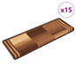 JUNG Vida Treppenmatten Selbstklebend 15 Stk. 65x21x4 cm Braun
