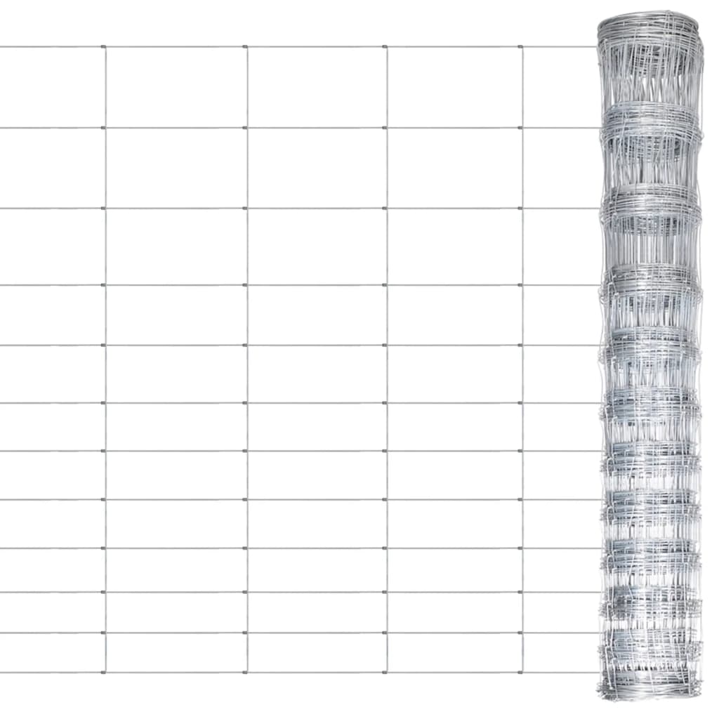 JUNG Vida Gartenzaun Verzinkter Stahl 50 m 150 cm Silbern