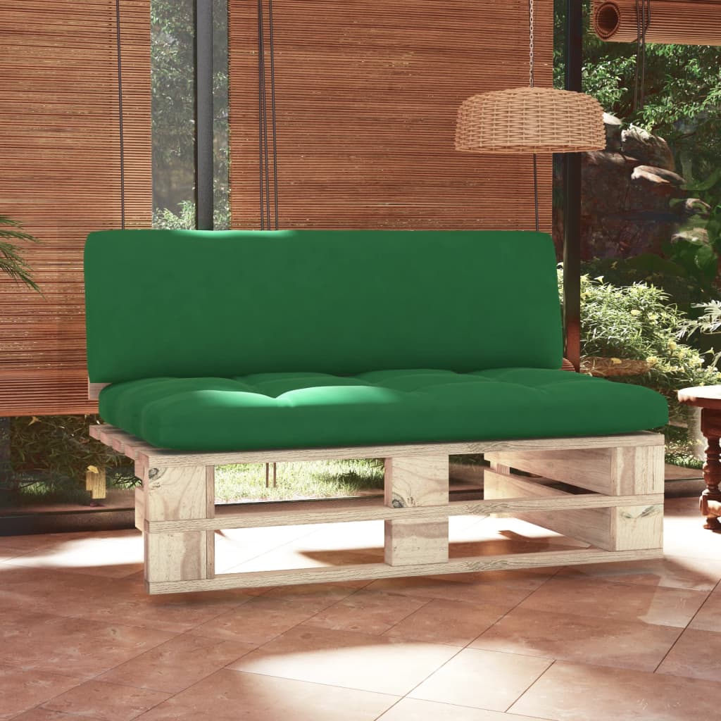 JUNG Vida Outdoor-Mittelsofa Paletten Imprägniertes Kiefernholz