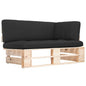 JUNG Vida Outdoor-Ecksofa Paletten Kiefernholz Imprägniert