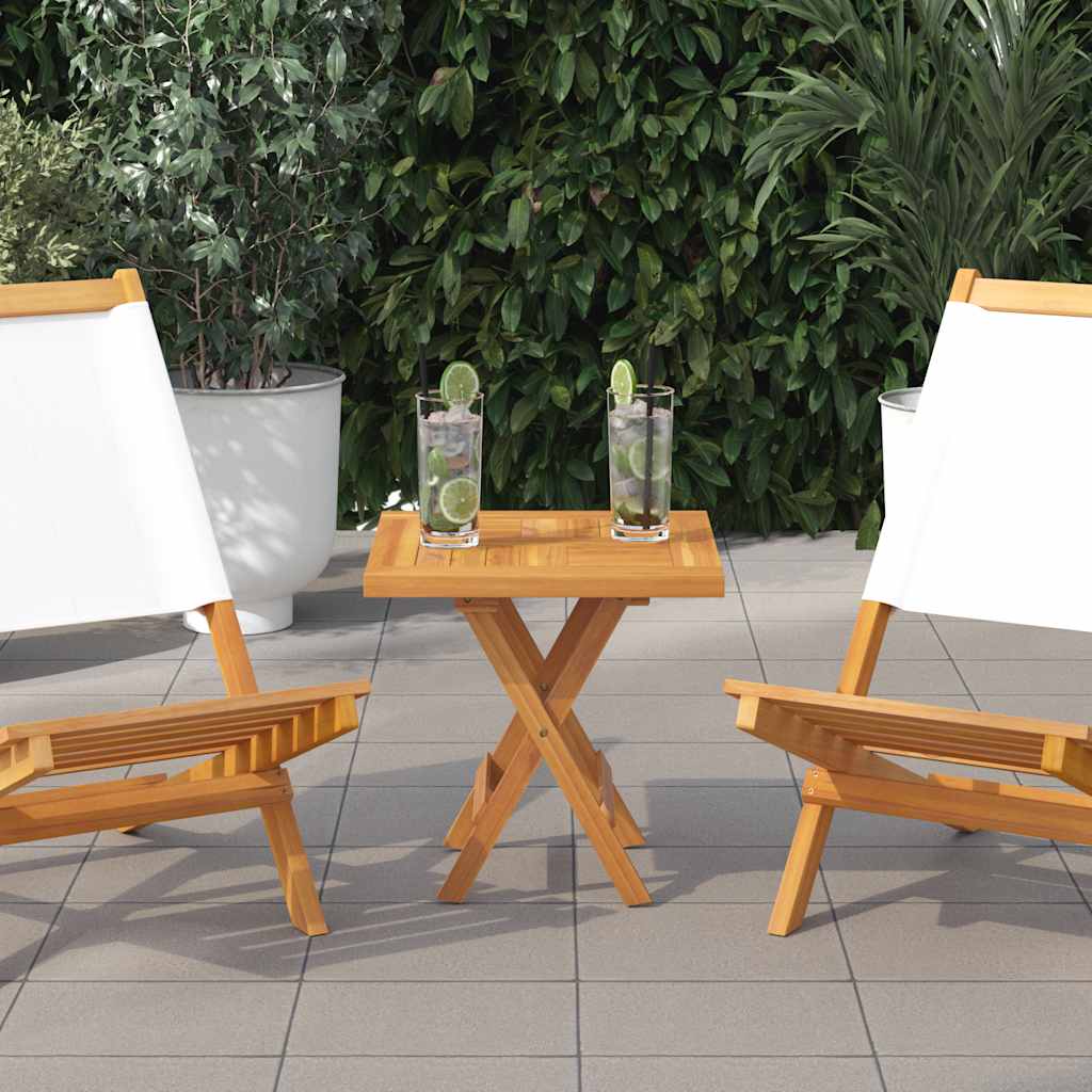 JUNG Vida Tischplatte Quadratisch 50x50x2,5 cm Massivholz Teak