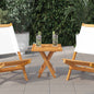 JUNG Vida Tischplatte Quadratisch 50x50x2,5 cm Massivholz Teak