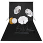 JUNG Vida Fotostudio-Set mit Leuchten, Schirmen, Hintergrund, Reflektor