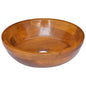 JUNG Vida Waschbecken Massivholz Teak Φ40x10 cm