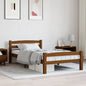 JUNG Vida Massivholzbett Honigbraun Kiefer 90x200 cm