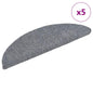 JUNG Vida Stufenmatten Selbstklebend 5 Stk. 56x17x3 cm Hellgrau Halbrund