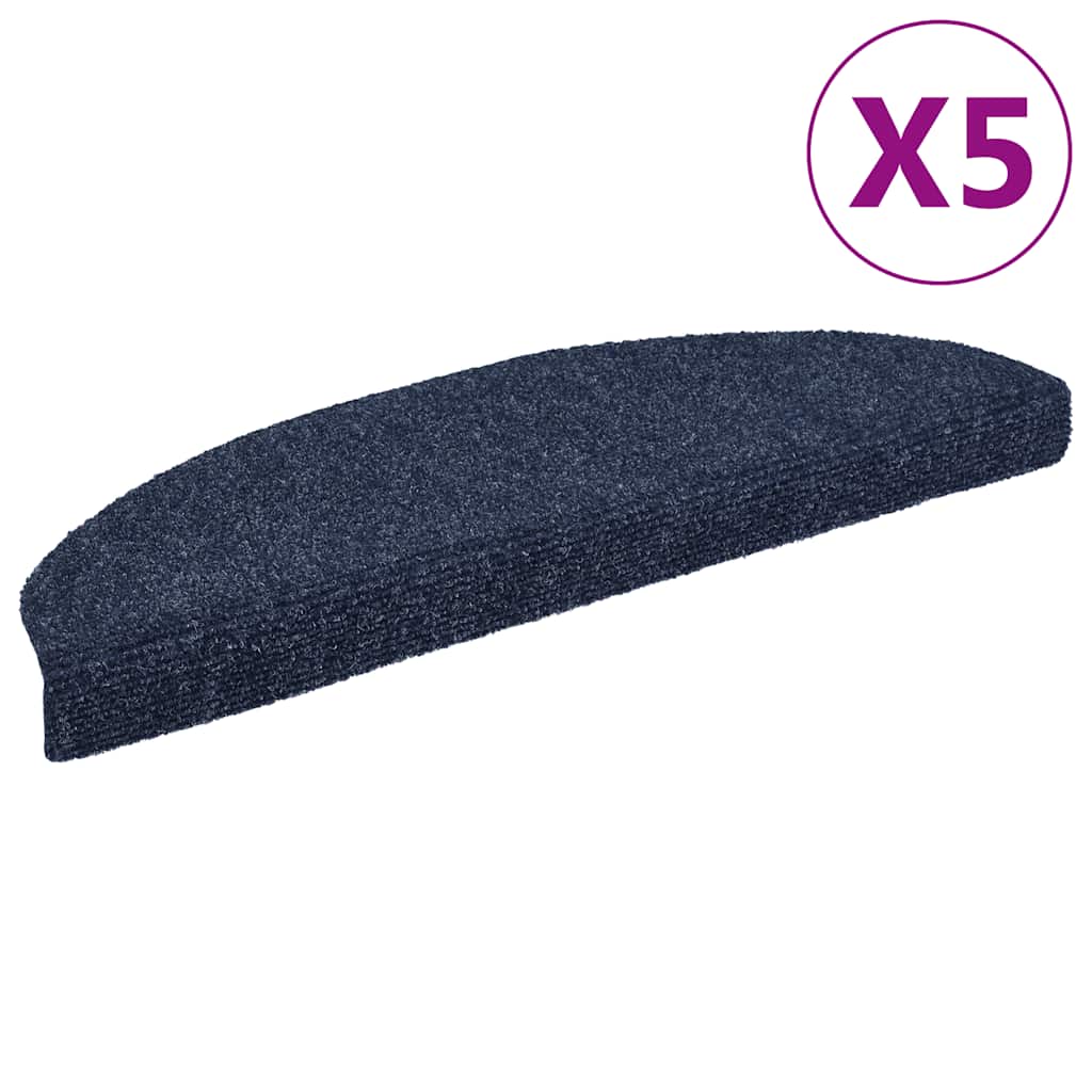 JUNG Vida Stufenmatten Selbstklebend 5 Stk. 65x21x4 cm Blau Halbrund Groß