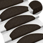 JUNG Vida Stufenmatten Selbstklebend 10 Stk. 65x21x4 cm Dunkelbraun Halbrund Groß