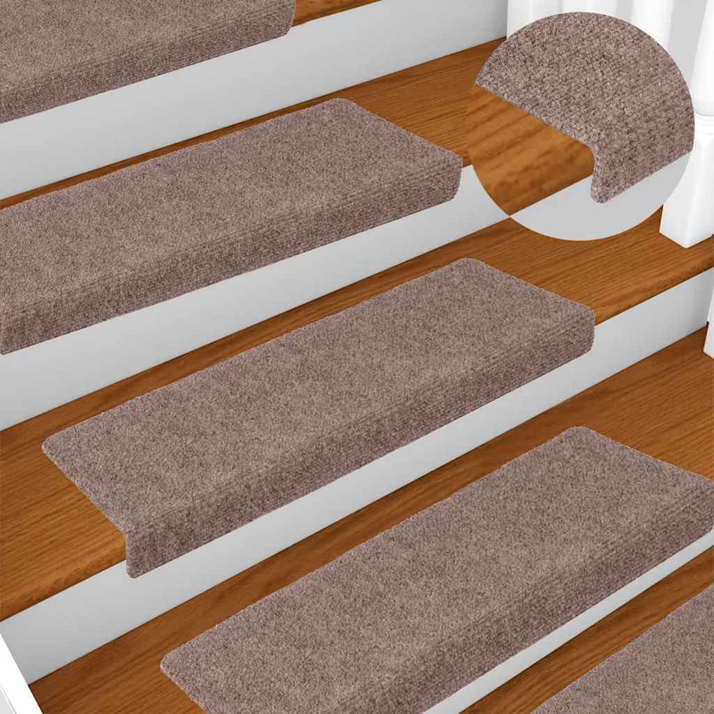 JUNG Vida Stufenmatten Selbstklebend 10 Stk. 65x21x4 cm Creme Rechteckiger Rand