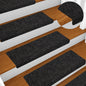JUNG Vida Stufenmatten Selbstklebend 5 Stk. 65x21x4 cm Schwarz Rechteckiger Rand