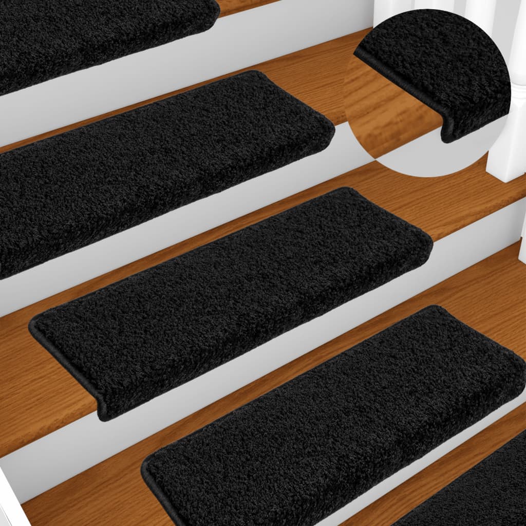 JUNG Vida Stufenmatten 10 Stk. 65x21x4 cm Schwarz Rechteckiger Rand