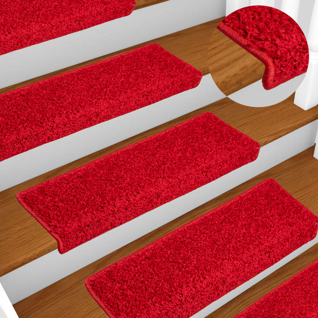 JUNG Vida Stufenmatten 10 Stk. 65x21x4 cm Rot Rechteckiger Rand