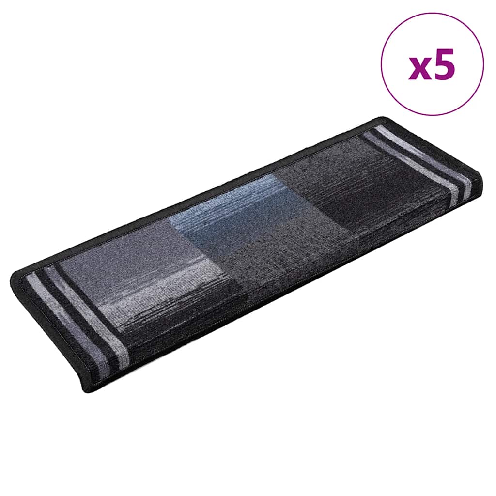 JUNG Vida Stufenmatten Selbstklebend 5 Stk. 65x21x4 cm Schwarz Grau