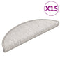 JUNG Vida Treppenmatten Selbstklebend Sisal-Look 15 Stk. 56x17x3 Platina