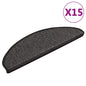 JUNG Vida Treppenmatten Selbstklebend Sisal 15 Stk. 65x21x4 cm Anthrazit