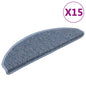 JUNG Vida Treppenmatten Selbstklebend Sisal-Optik 15 Stk. 65x21x4 cm Blau