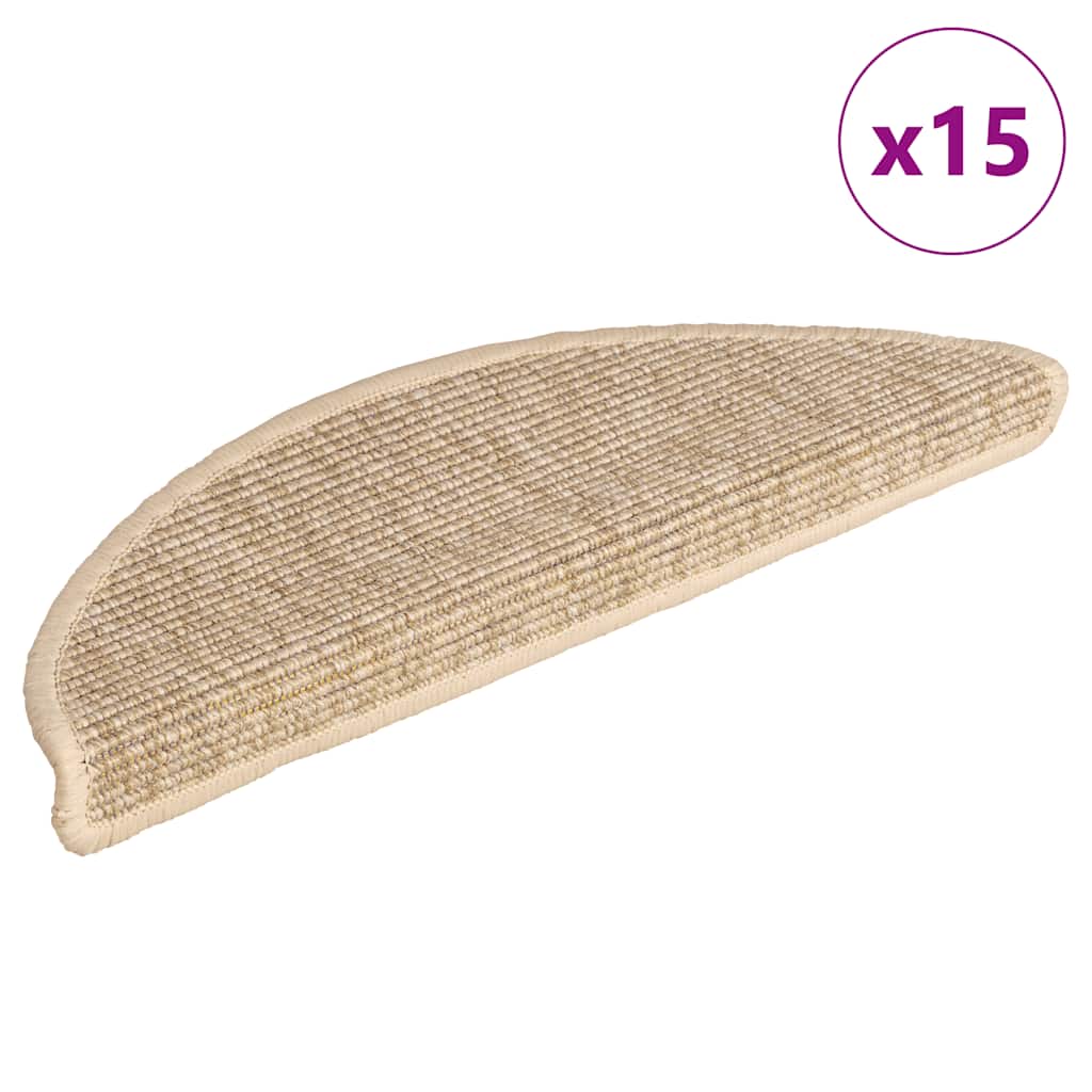 JUNG Vida Stufenmatten 15 Stk. 56x17x3 cm Hellbeige Halbrund