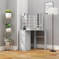 JUNG Vida Eck-Schminktisch mit LED Betongrau 111x54x141,5 cm