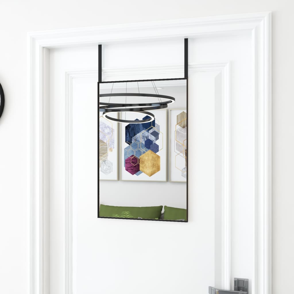JUNG Vida Türspiegel Schwarz 40x60 cm Glas und Aluminium