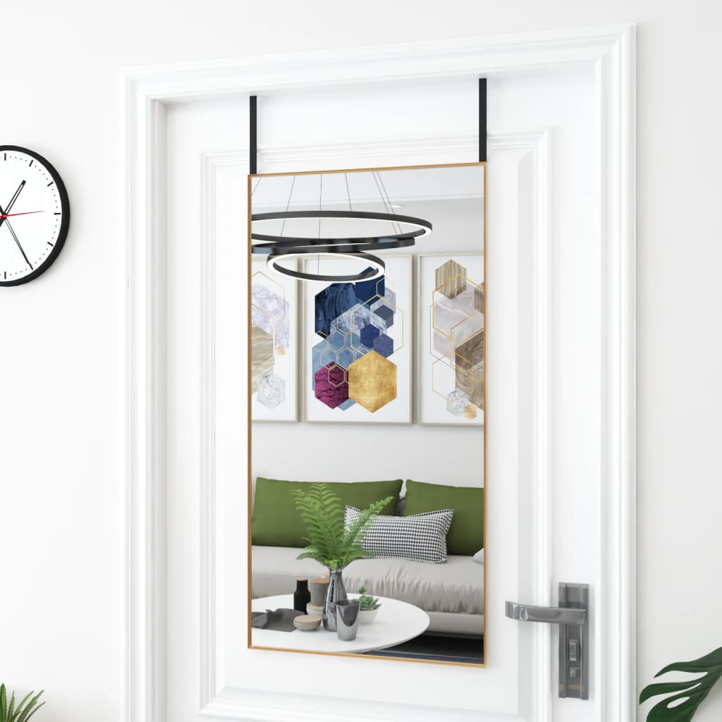 JUNG Vida Türspiegel Golden 50x100 cm Glas und Aluminium