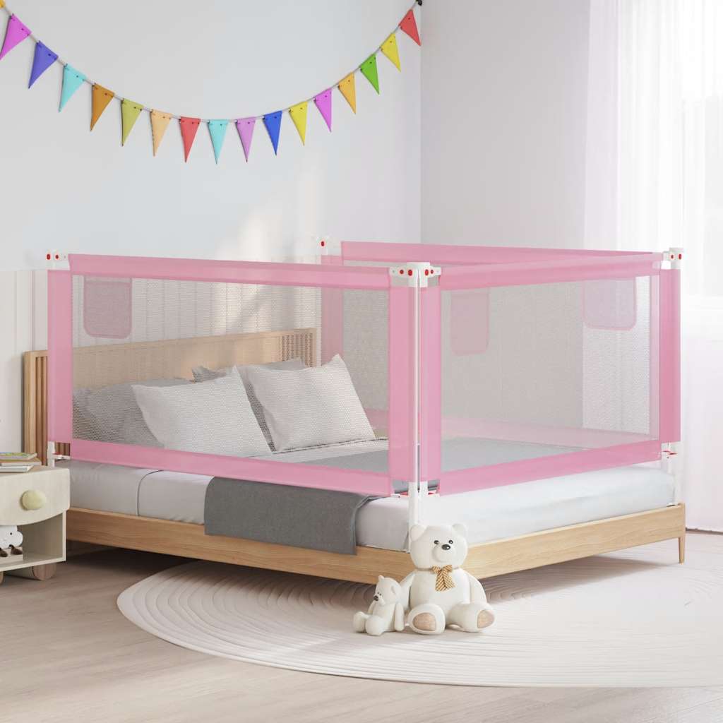 JUNG Vida Kleinkind-Bettschutzgitter Rosa 180x25 cm Stoff