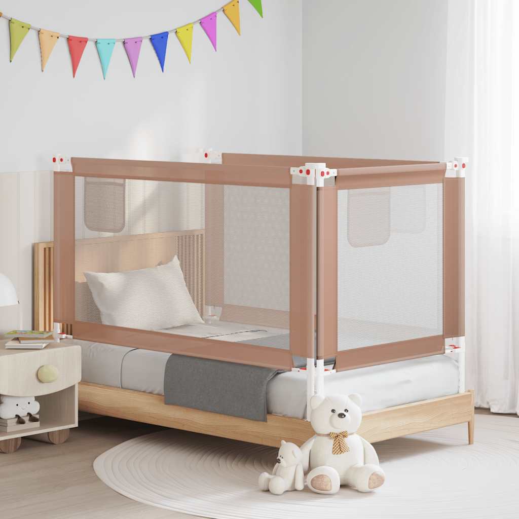 JUNG Vida Kleinkind-Bettschutzgitter Taupe 140x25 cm Stoff