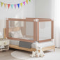 JUNG Vida Kleinkind-Bettschutzgitter Taupe 140x25 cm Stoff