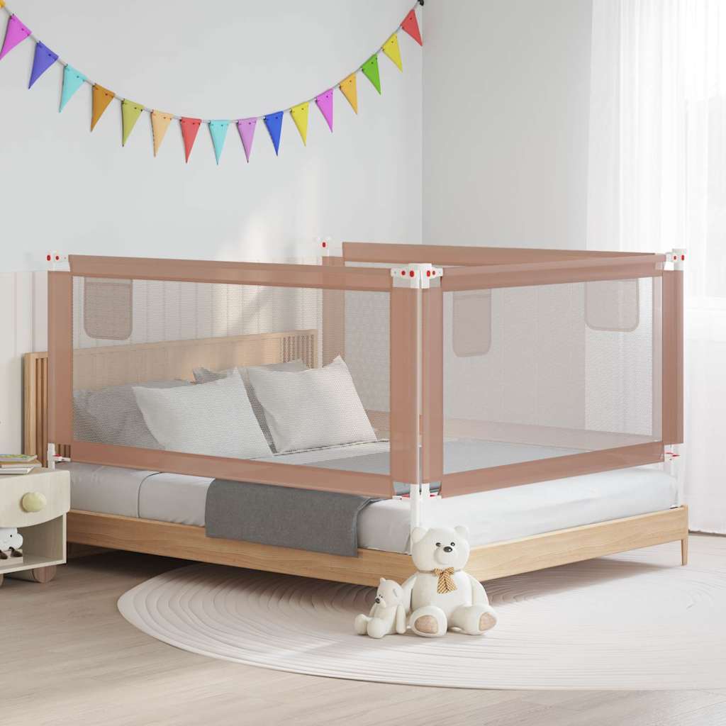 JUNG Vida Kleinkind-Bettschutzgitter Taupe 180x25 cm Stoff
