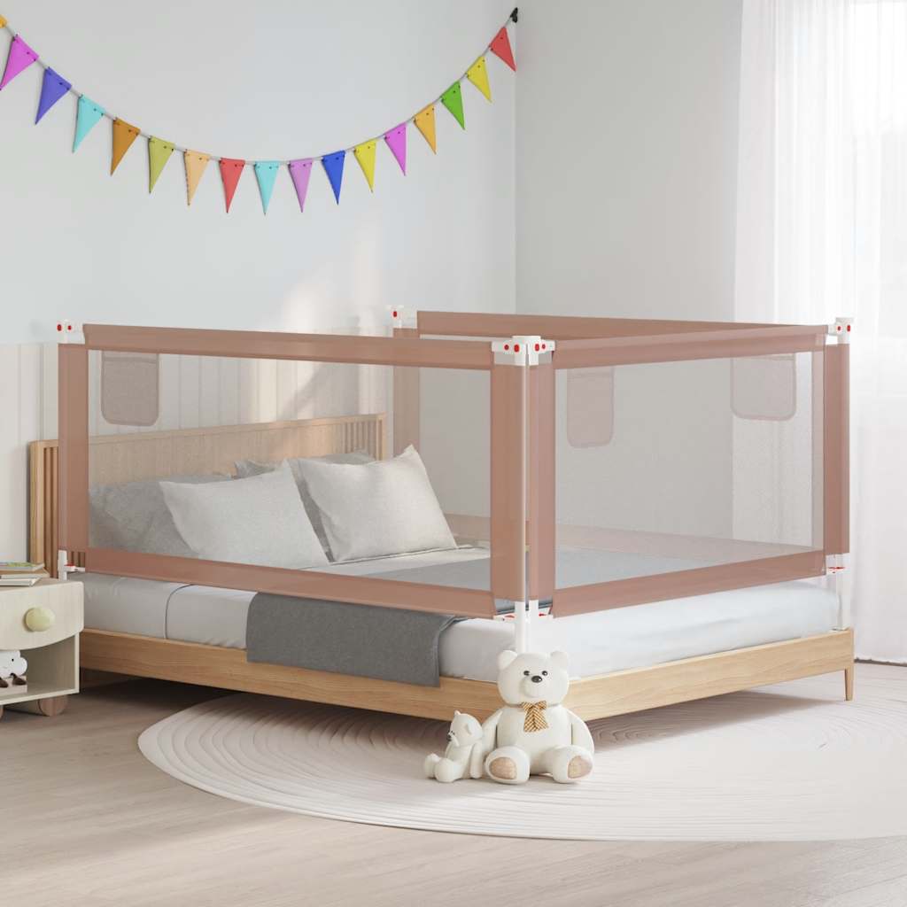 JUNG Vida Kleinkind-Bettschutzgitter Taupe 190x25 cm Stoff