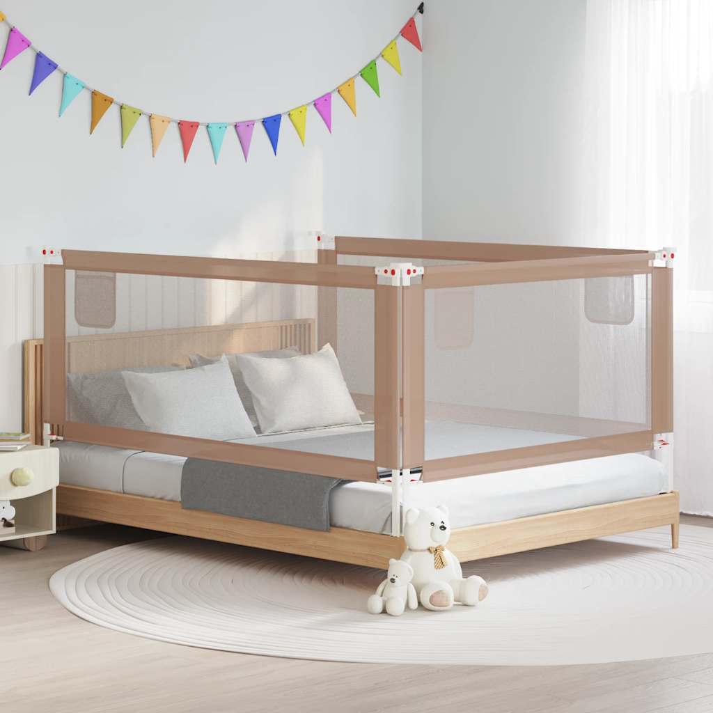 JUNG Vida Kleinkind-Bettschutzgitter Taupe 200x25 cm Stoff