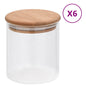 JUNG Vida Vorratsgläser mit Bambusdeckel 6 Stk. 600 ml