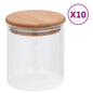 JUNG Vida Vorratsgläser mit Bambusdeckel 10 Stk. 600 ml