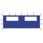 JUNG Vida Pavillon-Seitenwand mit Fenstern 6x2 m Blau