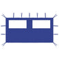JUNG Vida Pavillon-Seitenwand mit Fenstern 4x2 m Blau