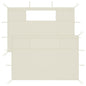 JUNG Vida Pavillon-Seitenwände mit Fenstern 2 Stk. Creme