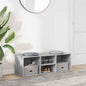 JUNG Vida Schuhbank Betongrau 105x35x35 cm Holzwerkstoff
