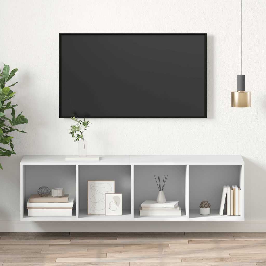JUNG Vida TV-Wandschrank Weiß 37x37x142,5 cm Holzwerkstoff