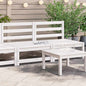 JUNG Vida Garten-Mittelsofas 2 Stk. Weiß Kiefer Massivholz