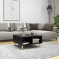 JUNG Vida Couchtisch Schwarz 60x60x30 cm Holzwerkstoff