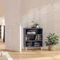 JUNG Vida Sideboard Hochglanz-Grau 57x35x70 cm Holzwerkstoff