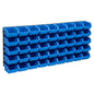 JUNG Vida 48tlg. Behälter-Set für Kleinteile mit Wandplatten Blau Schwarz
