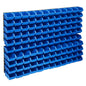 JUNG Vida 128-tlg. Behälter-Set für Kleinteile mit Wandplatten Blau