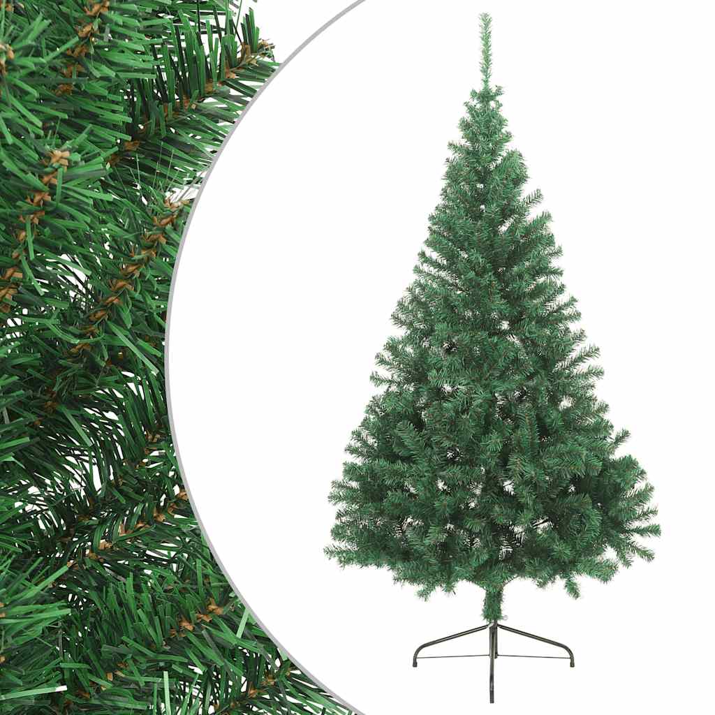 JUNG Vida Künstlicher Halb-Weihnachtsbaum mit Ständer Grün 240 cm PVC