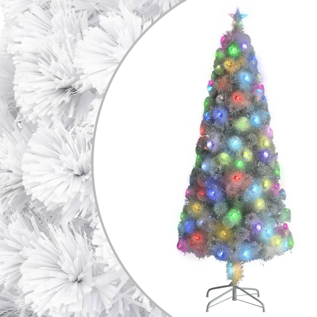 JUNG Vida Künstlicher Weihnachtsbaum mit Beleuchtung Weiß 210cm Glasfaser