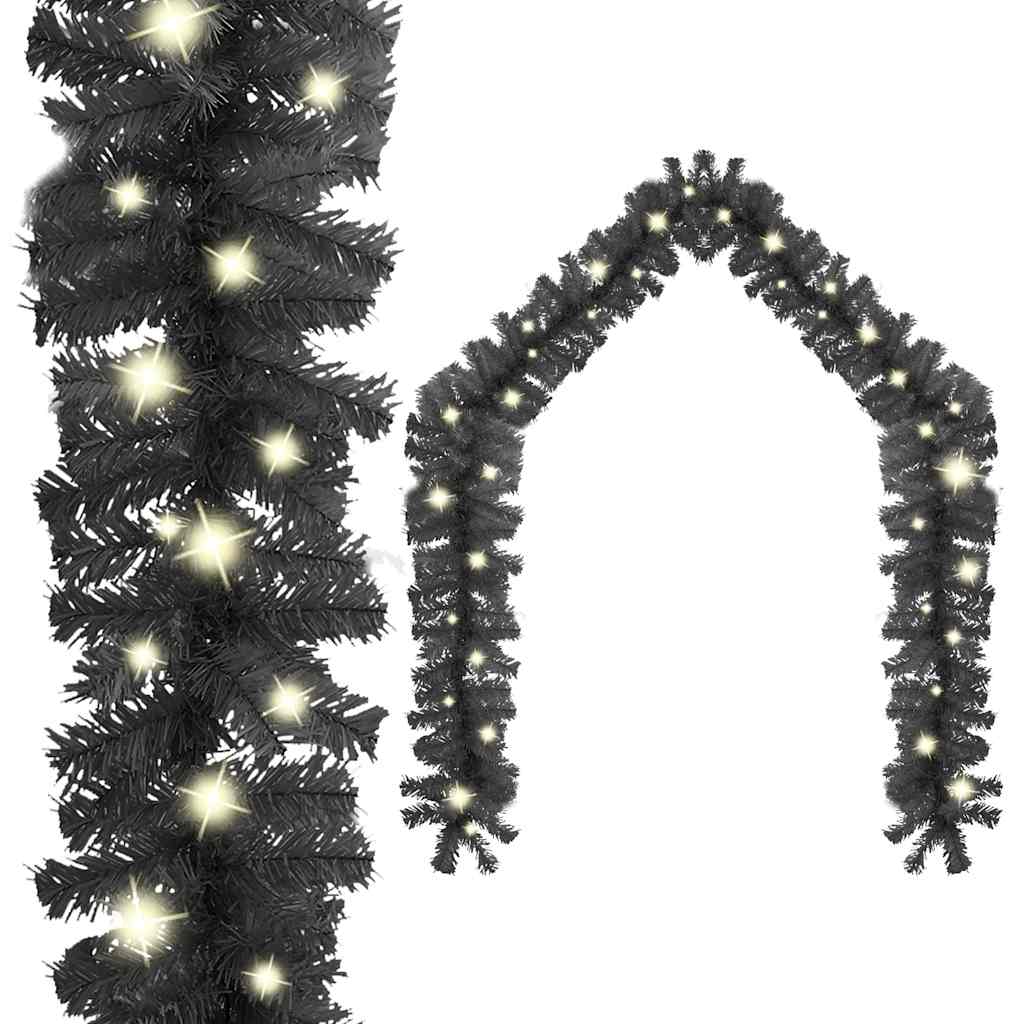 JUNG Vida Weihnachtsgirlande mit LED 20 m Schwarz