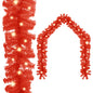 JUNG Vida Weihnachtsgirlande mit LED 5 m Rot