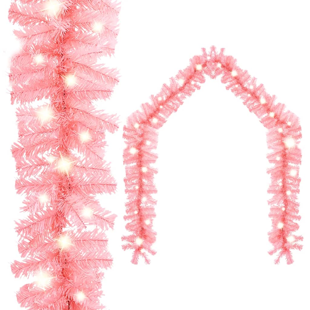 JUNG Vida Weihnachtsgirlande mit LED 5 m Rosa