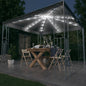 JUNG Vida Pavillon mit LED-Lichterkette 300x300 cm Anthrazit