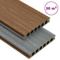 JUNG Vida WPC Terrassendielen mit Zubehör Braun und Grau 30 m² 4 m